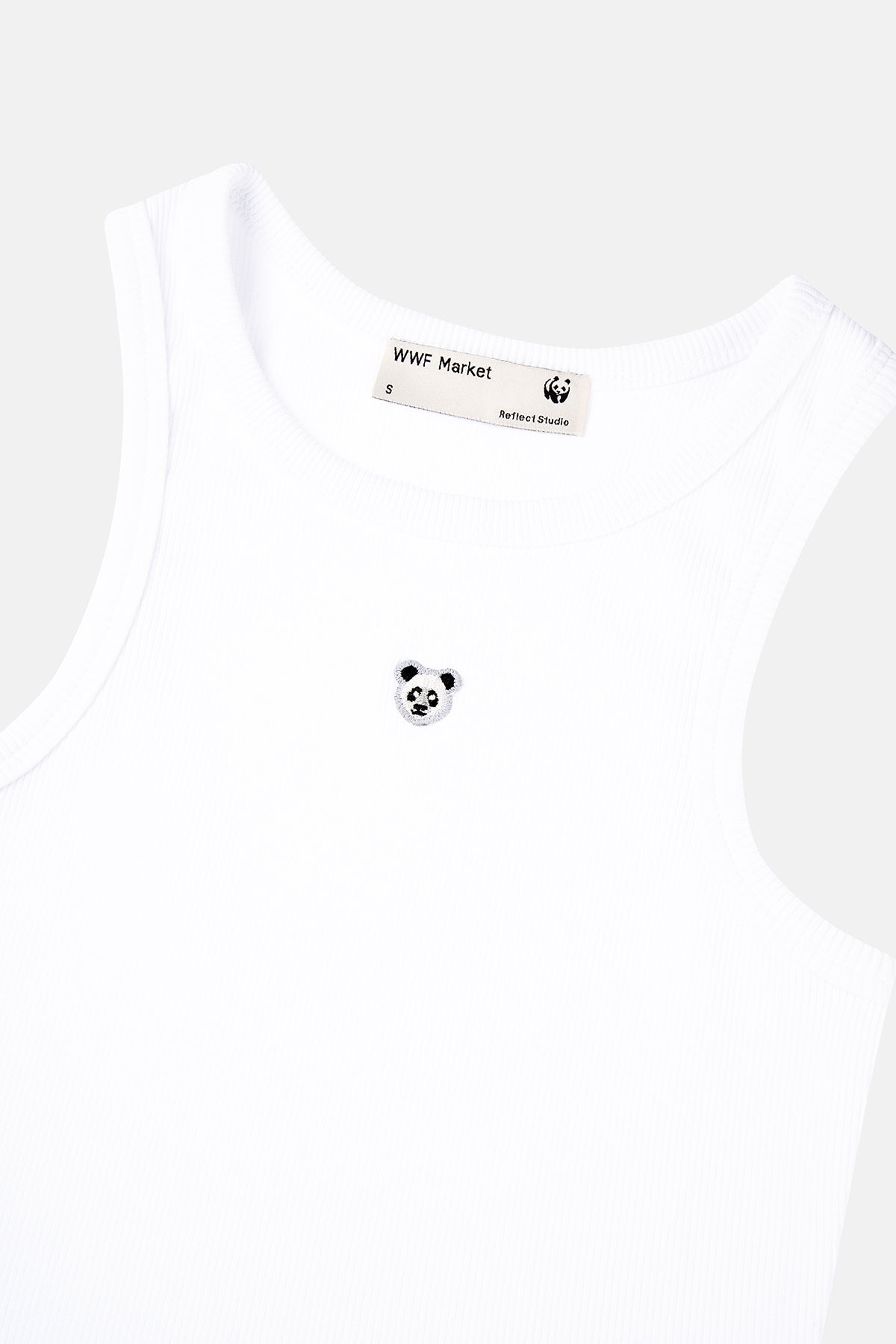 Panda Ribana Halter Yaka Atlet - Beyaz