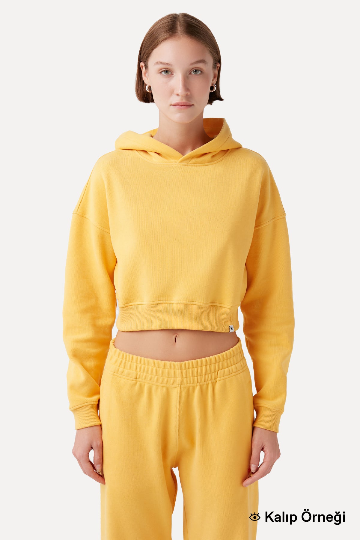 Giant Panda SuperSoft Crop Hoodie - Lila