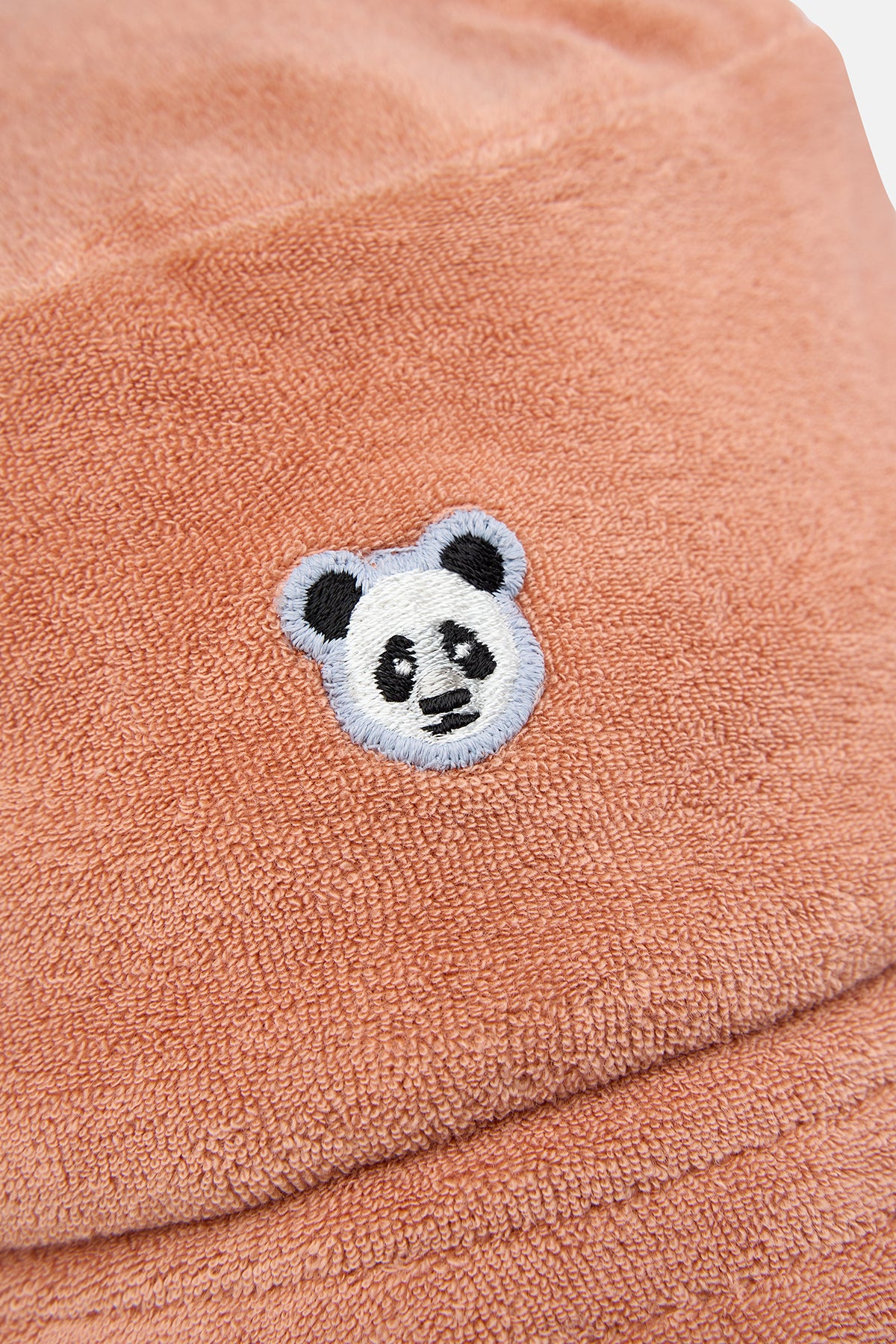 Panda Terry Bucket Hat - Bej