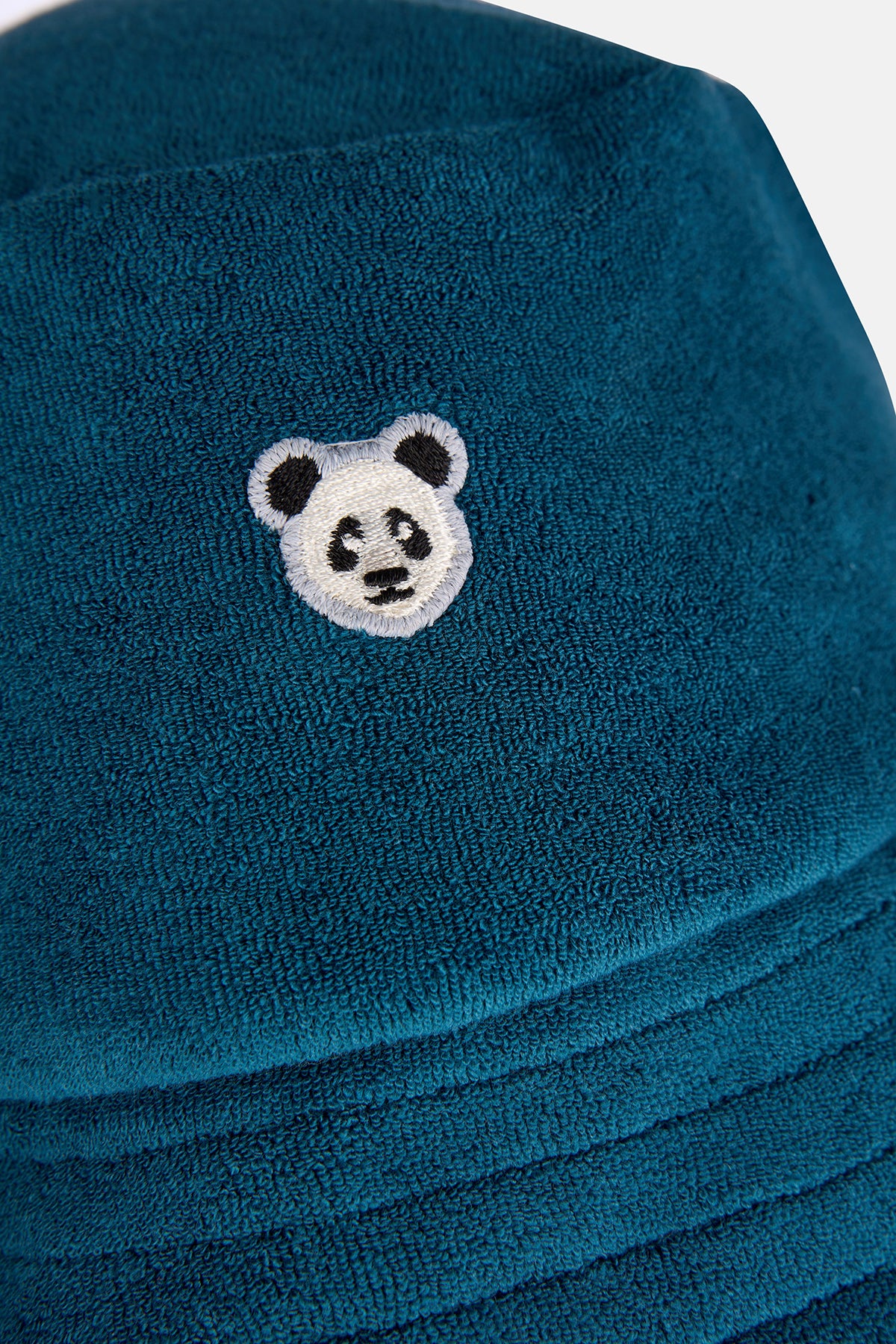 Panda Terry Bucket Hat - Petrol Yeşili