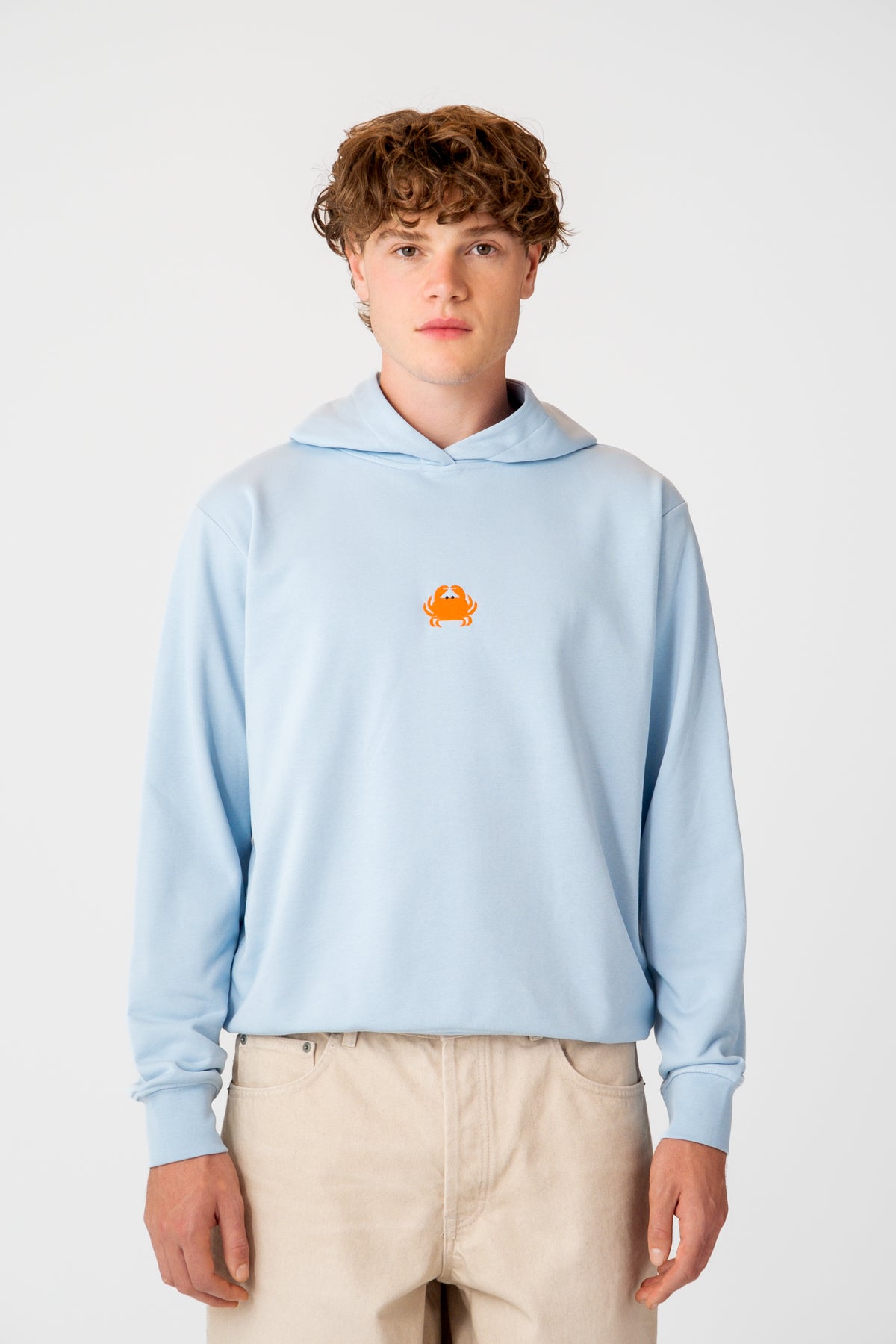 Yengeç Soft Fleece Hoodie - Bebek Mavisi