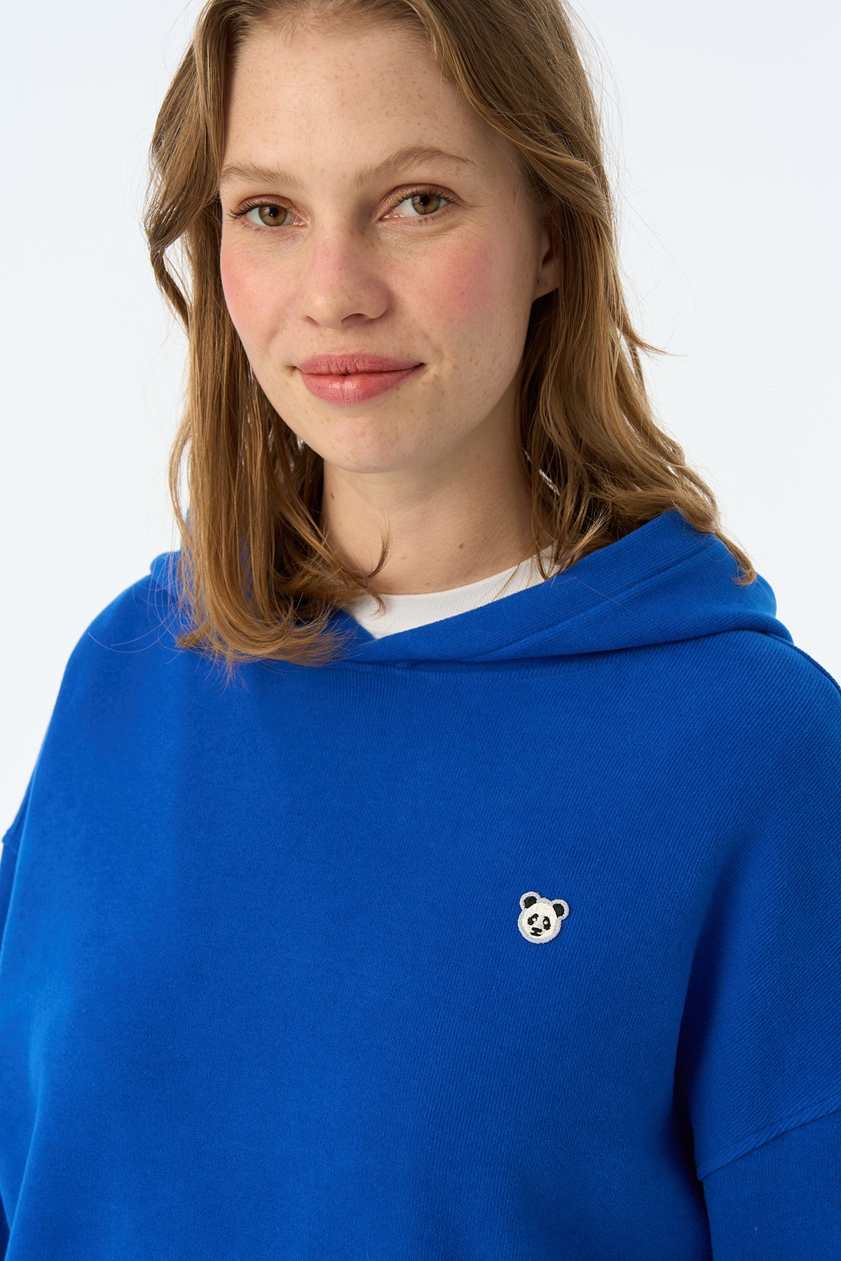 Panda SuperSoft Hoodie - Saks Mavi