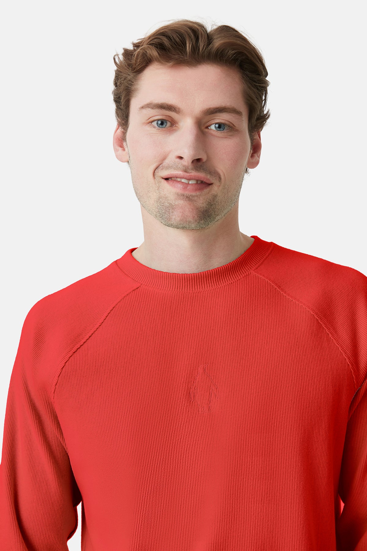 İmparator Penguen Kaşkorse Sweatshirt - Kırmızı