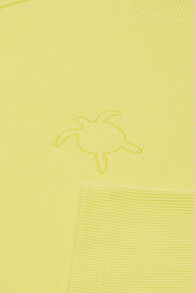 Yeşil Deniz Kaplumbağası Kaşkorse Sweatshirt - Açık Sarı