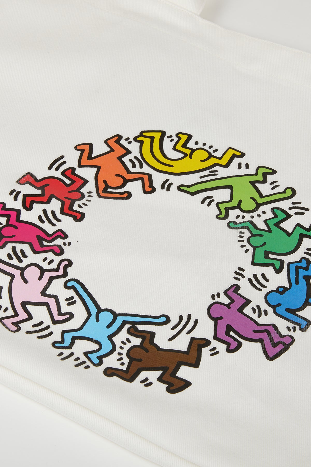 Keith Haring People Maxi Allday Çanta - Beyaz