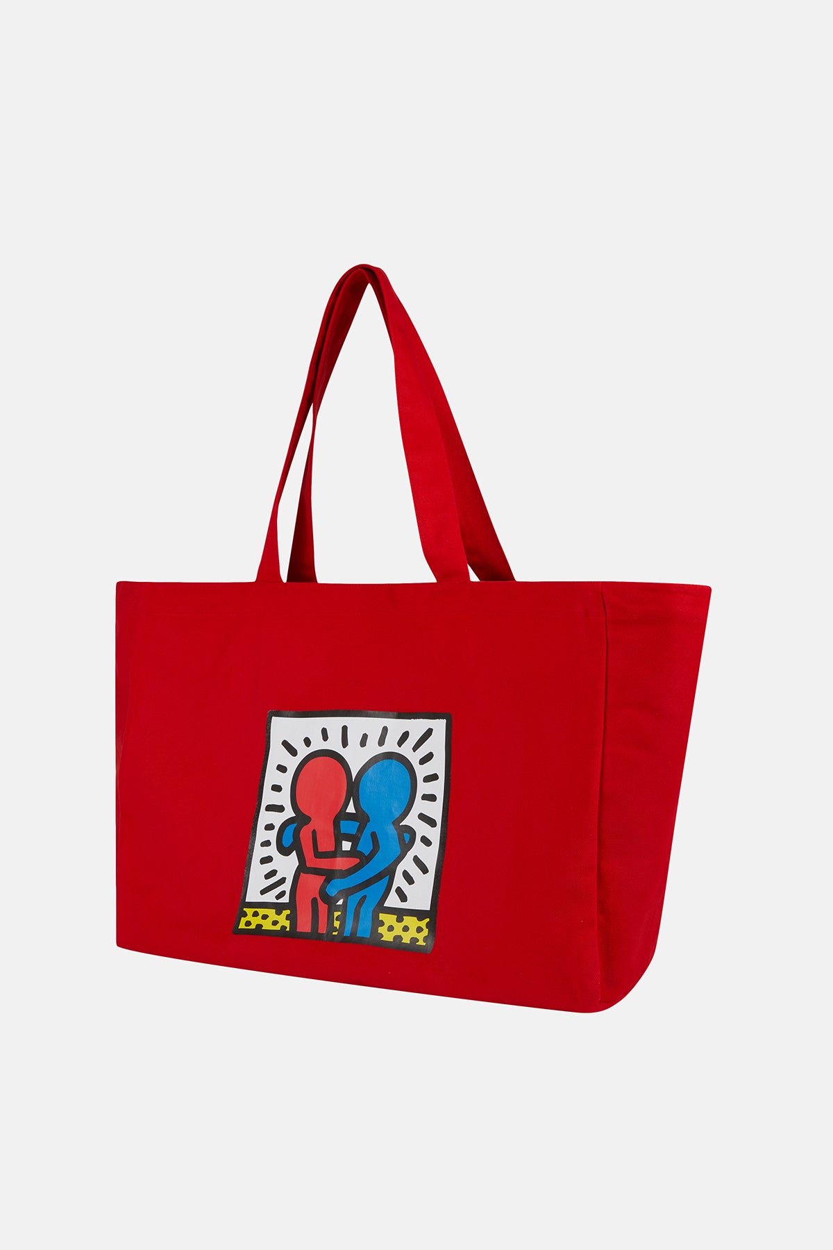 Keith Haring Hug Maxi Allday Çanta - Kırmızı