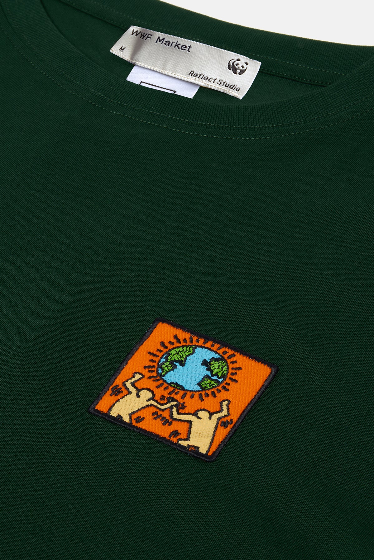 Keith Haring World Supreme T-shirt - Yeşil