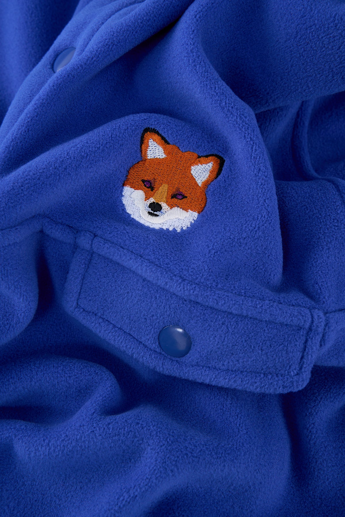 Kızıl Tilki Polar Popover Sweatshirt - Saks mavi