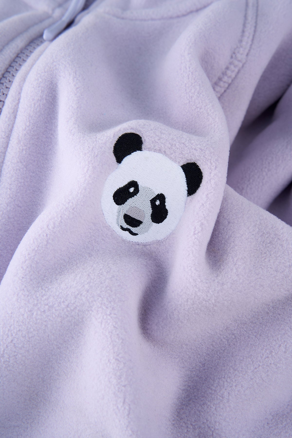 Panda Half-Zip Polar  - Lila