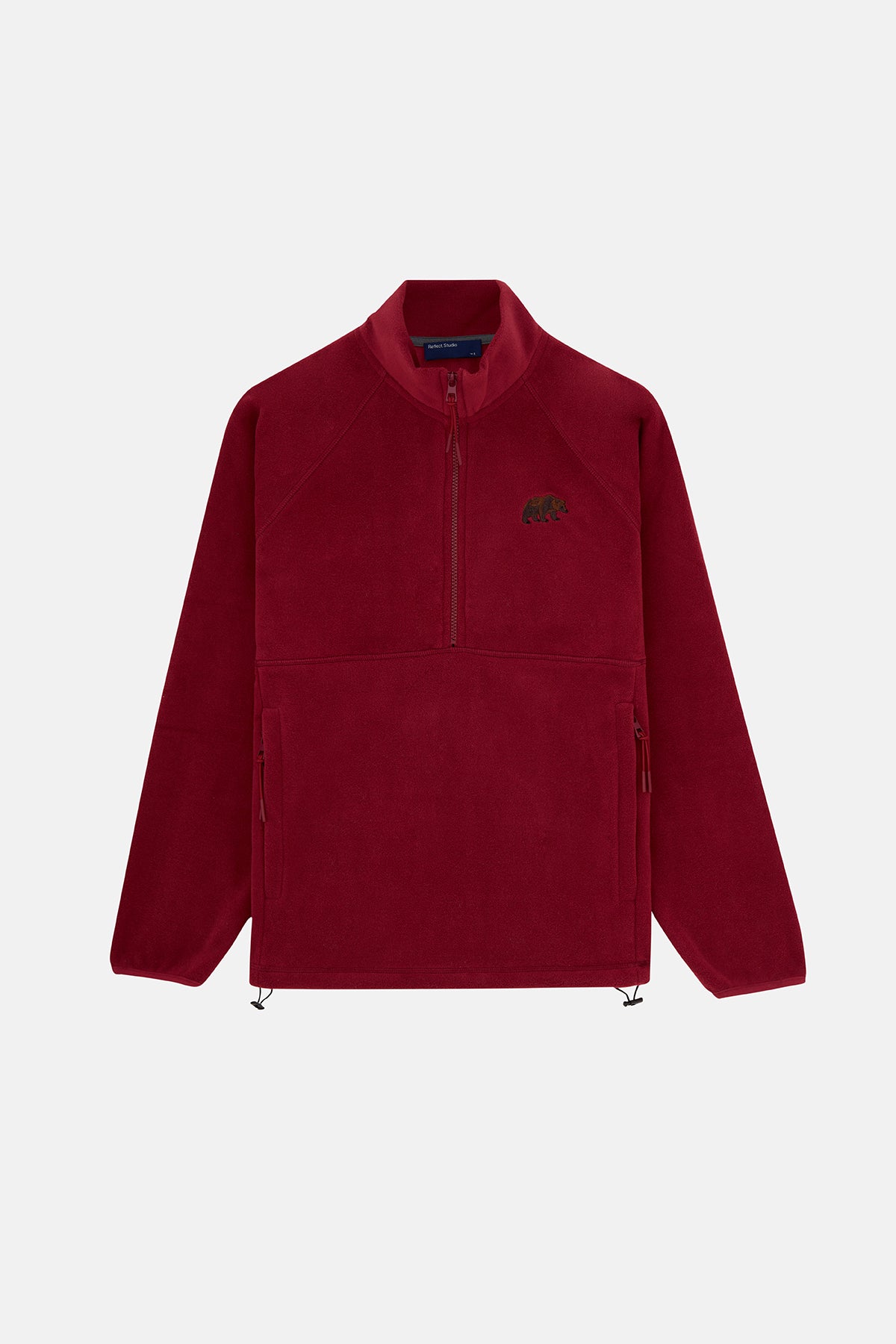Bozayı Half-Zip Polar  - Bordo