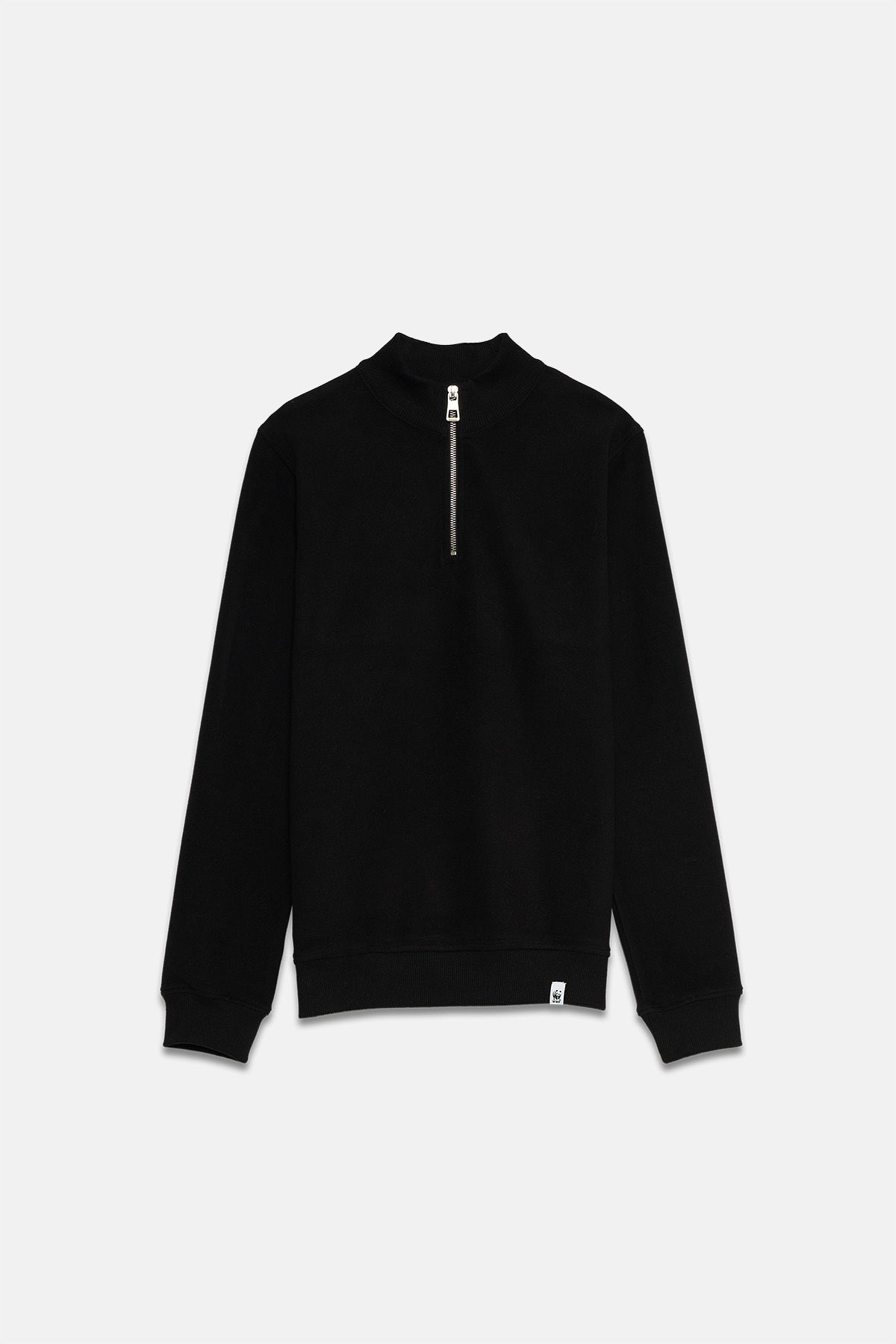 Basic Super Soft Polo Sweatshirt - Siyah