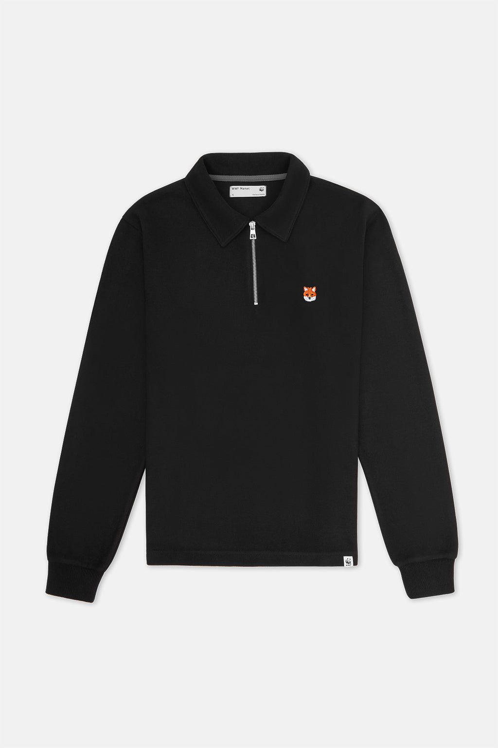 Kızıl Tilki SuperSoft Polo Sweatshirt - Siyah