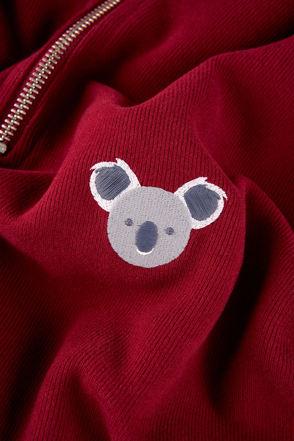 Koala SuperSoft Quarter-Zip Sweatshirt - Bordo