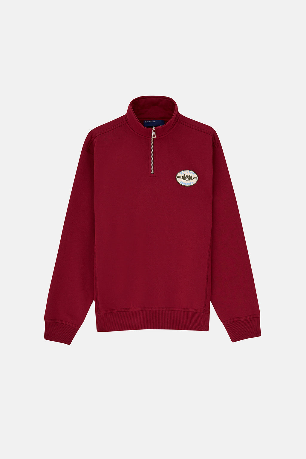 Mountain Explorer Soft Touch Quarter-Zip Sweatshirt - Bordo