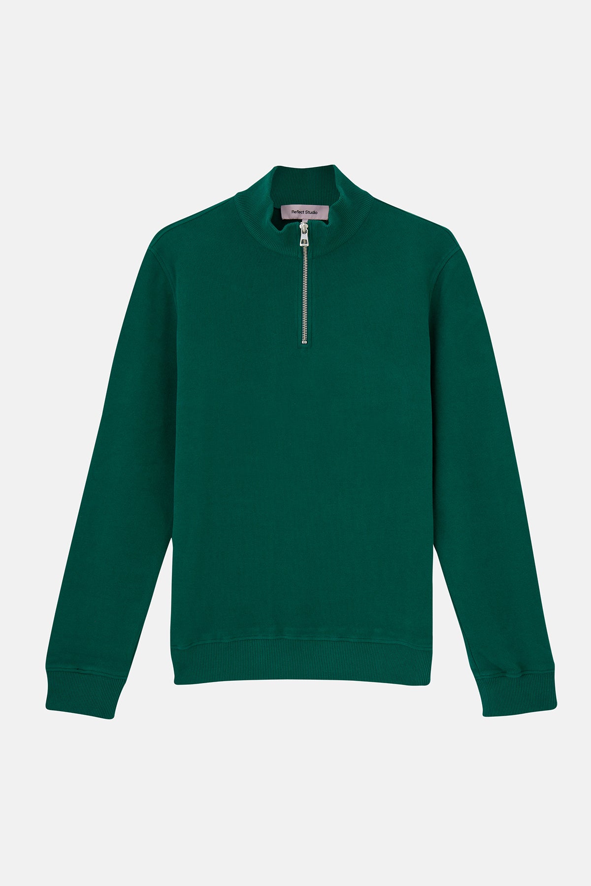 Basic SuperSoft Quarter-Zip Sweatshirt - Nefti Yeşil