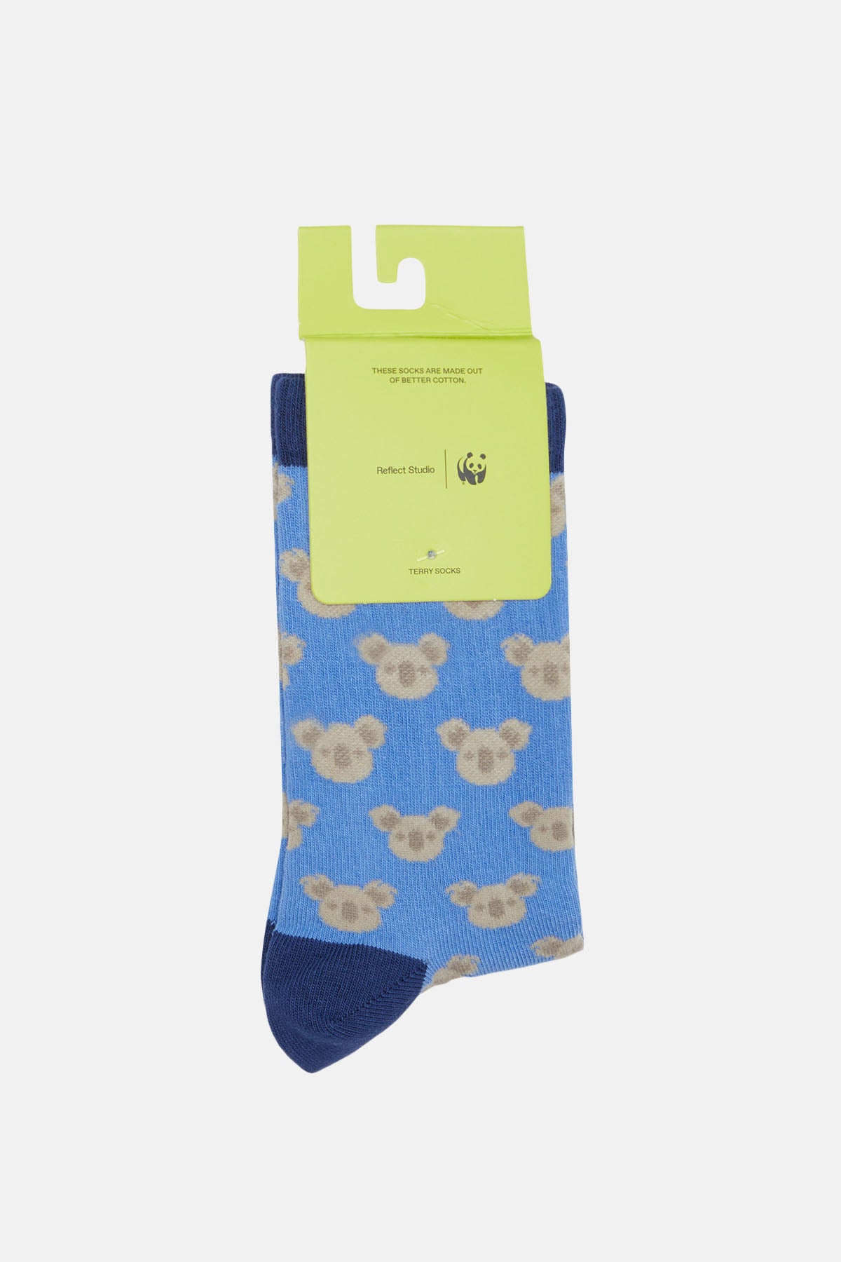 Koala Desenli Çorap - Mavi
