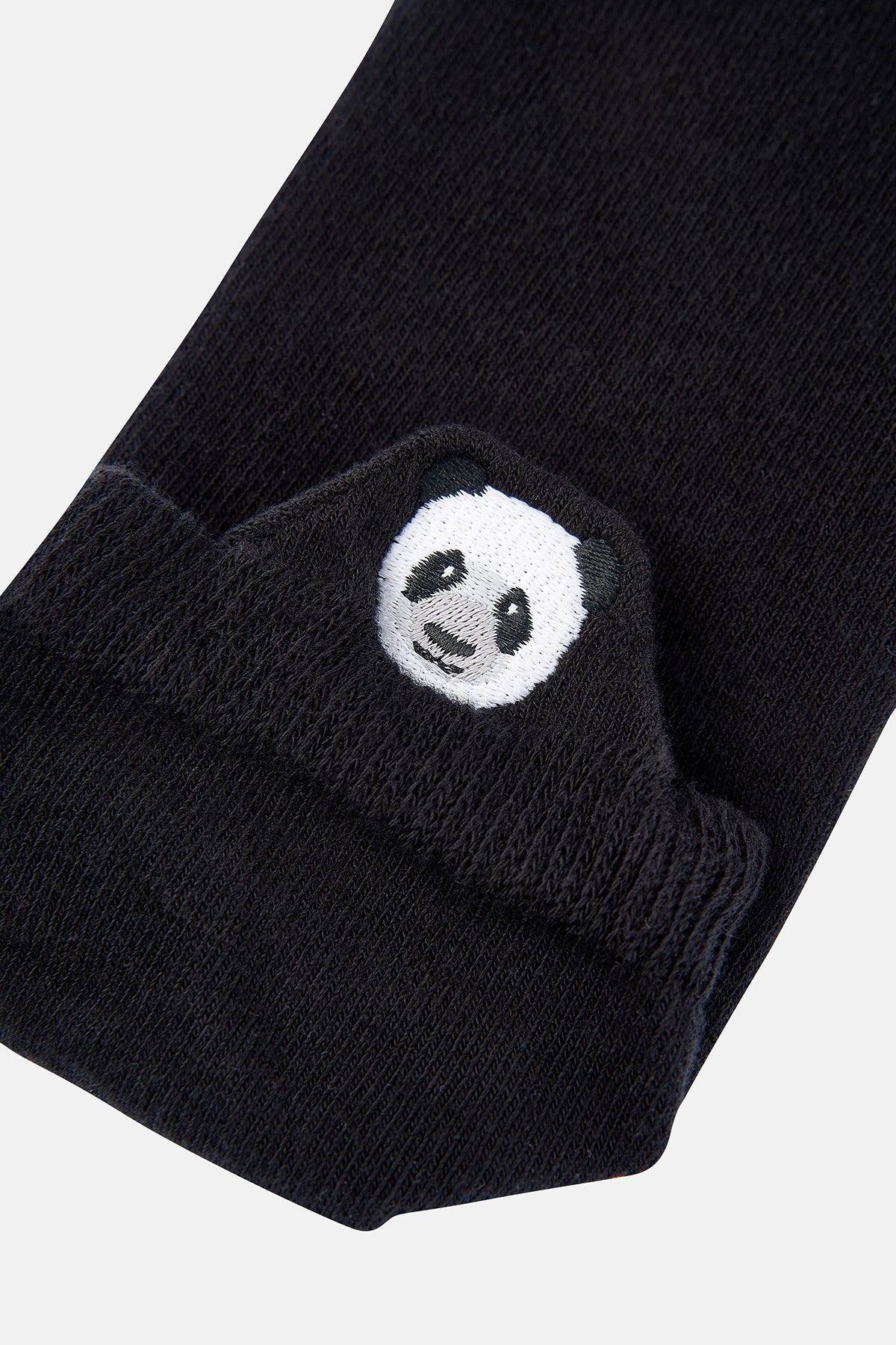 Panda Pull Çorap - Siyah
