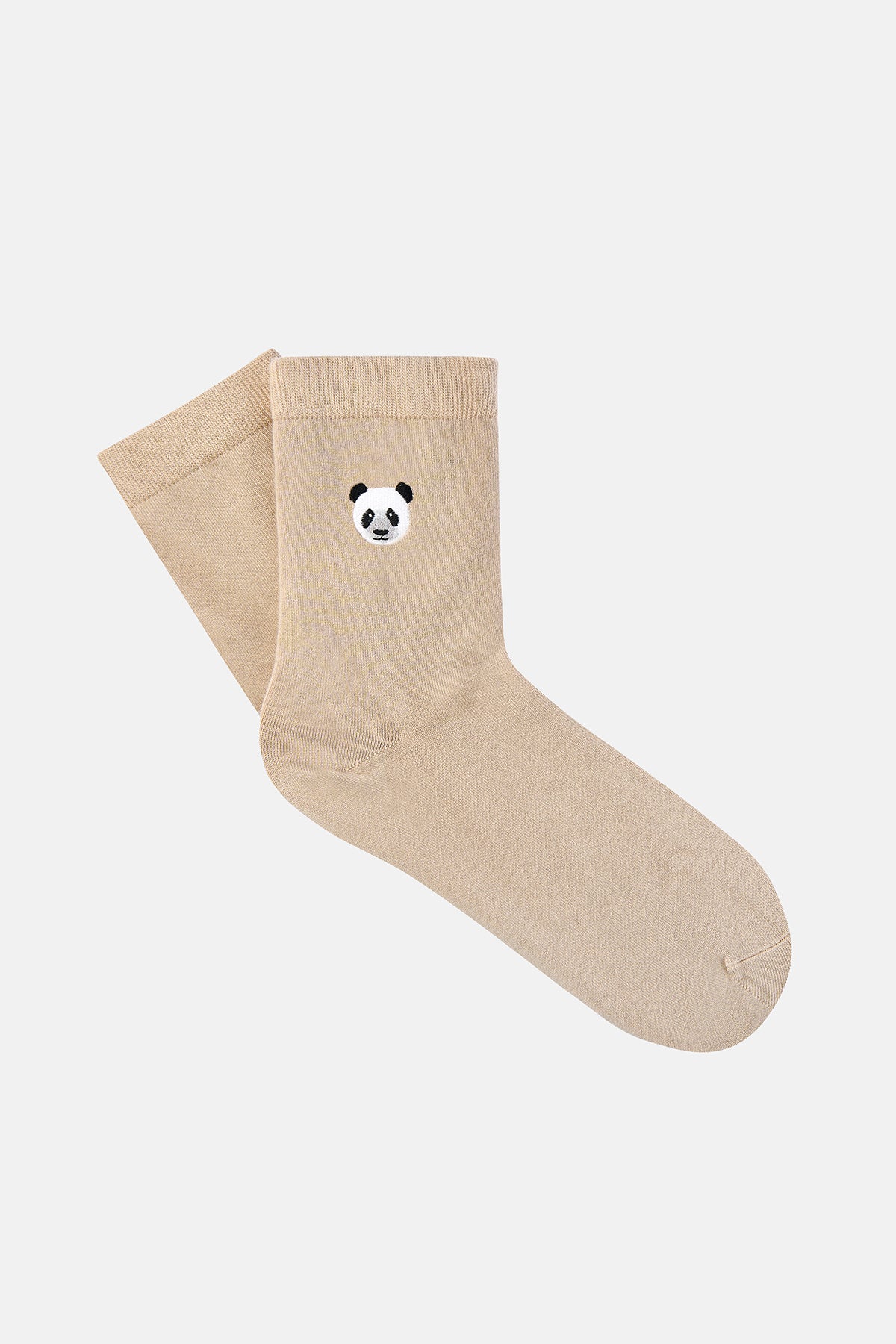 Panda Bambu Çorap - Ekru