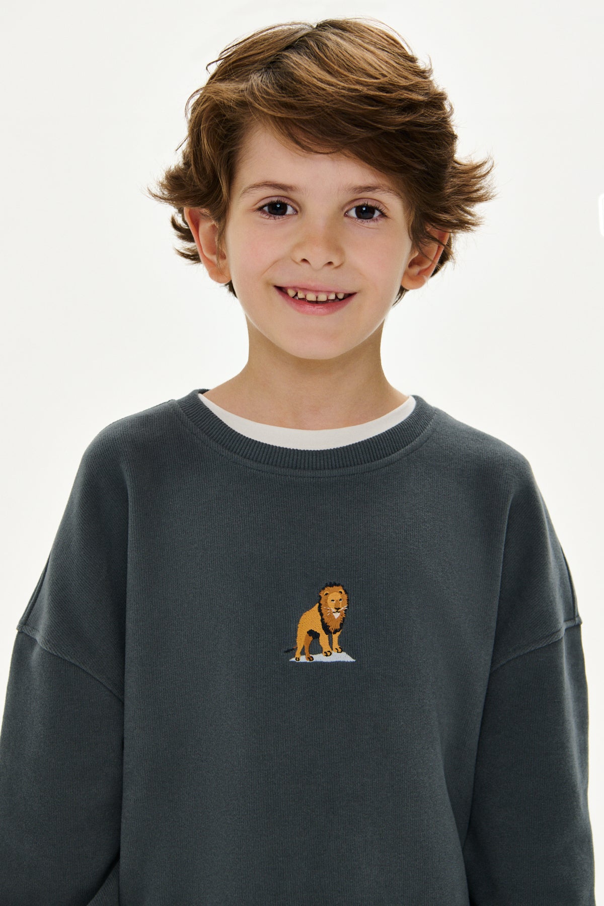 Aslan SuperSoft Çocuk Sweatshirt - Antrasit