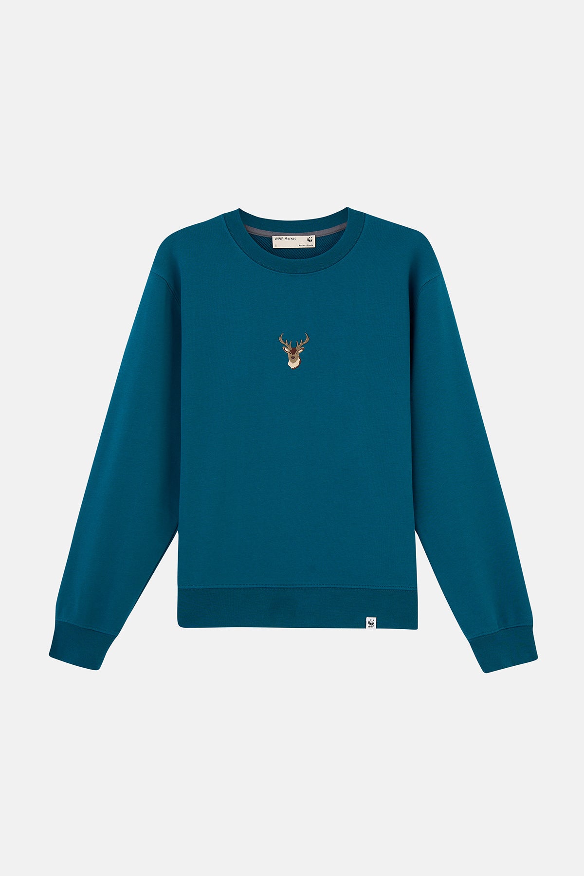 Geyik Soft Fleece Sweatshirt - Petrol Yeşili