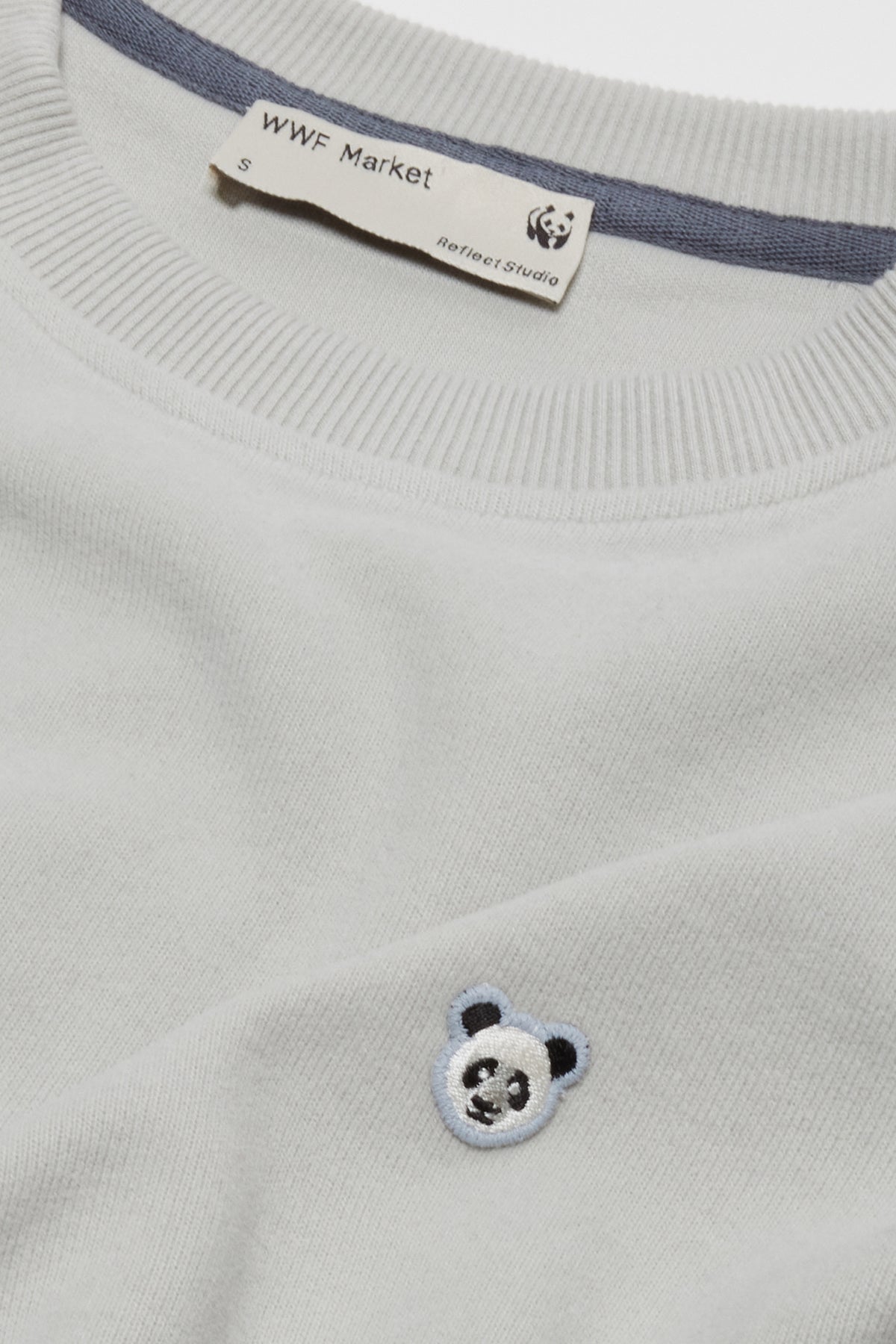 Panda Super Soft Sweatshirt - Acık Gri