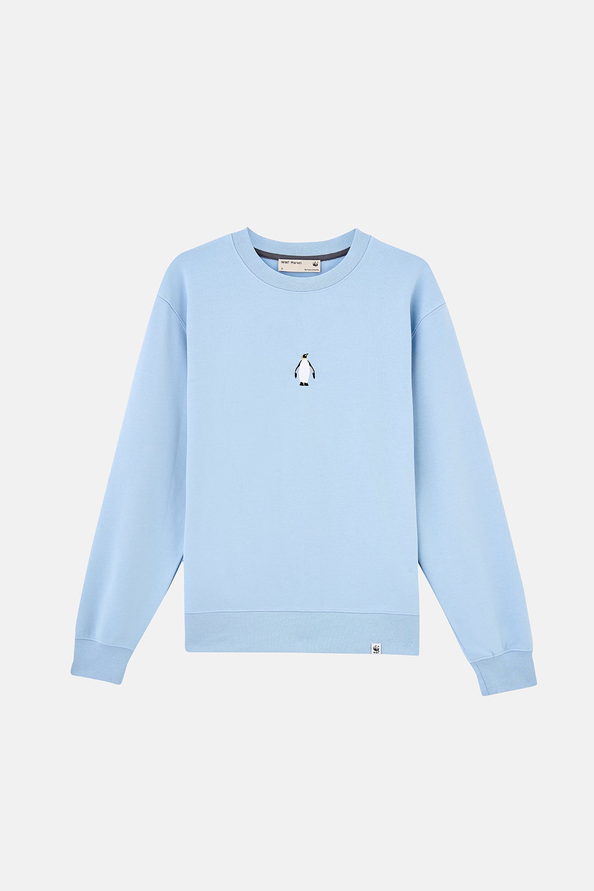 İmparator Penguen Soft Fleece Sweatshirt - Açık Mavi