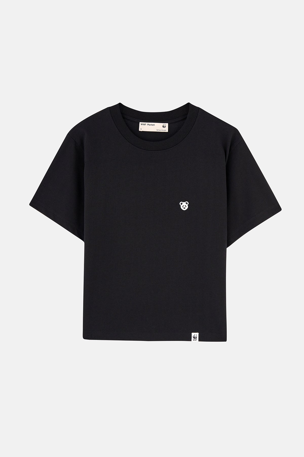Panda Lightweight Kadın T-Shirt - Siyah