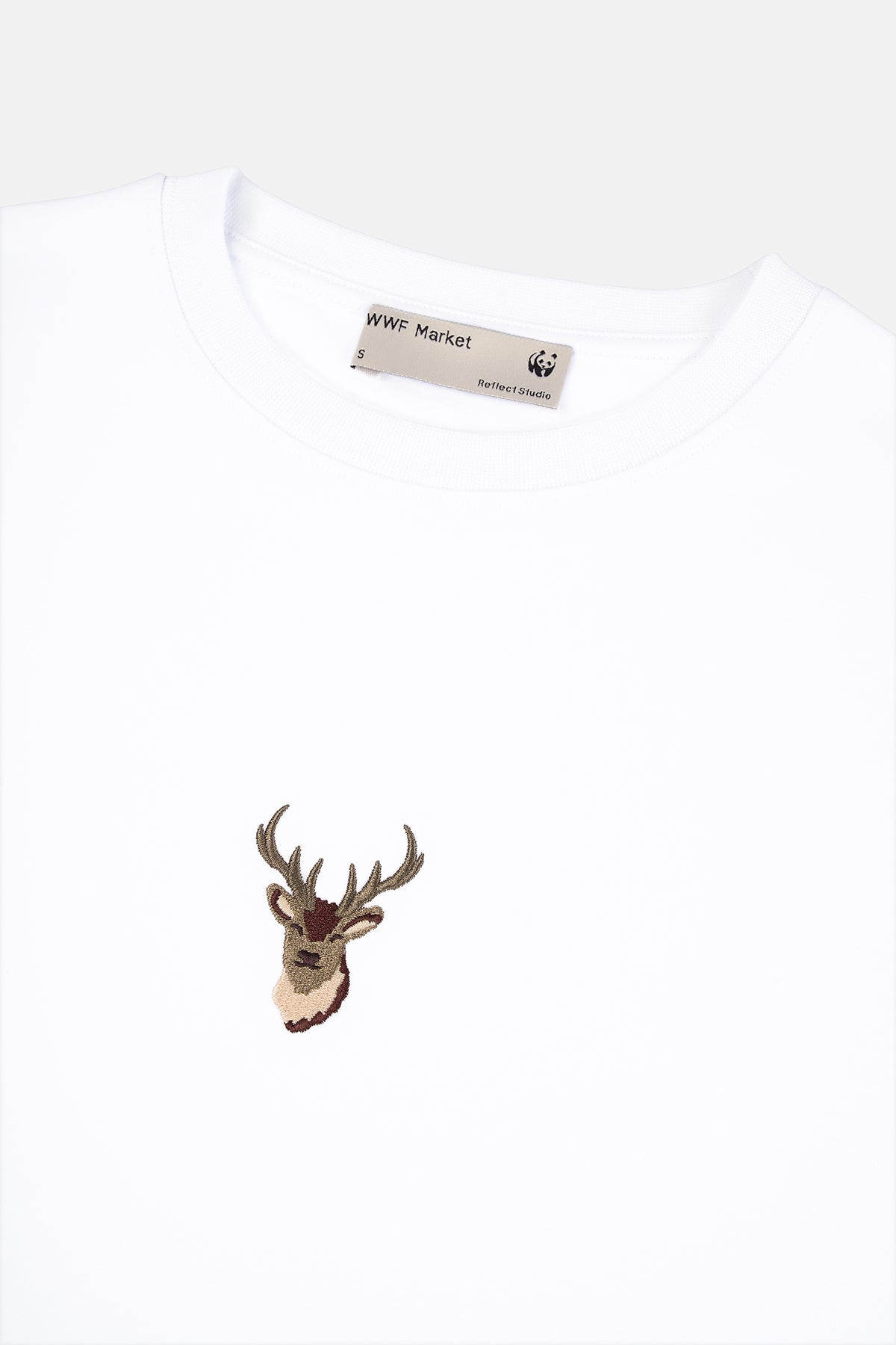 Geyik Premium T-shirt - Beyaz