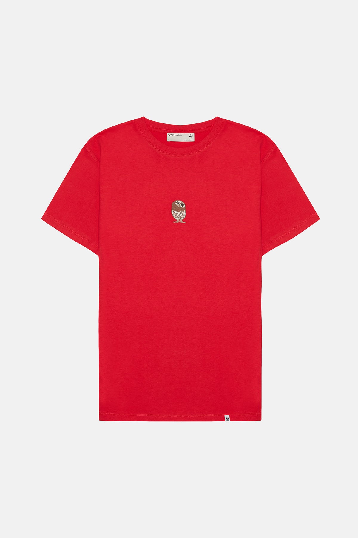 Cin Baykuşu Soft T-Shirt  - Kırmızı