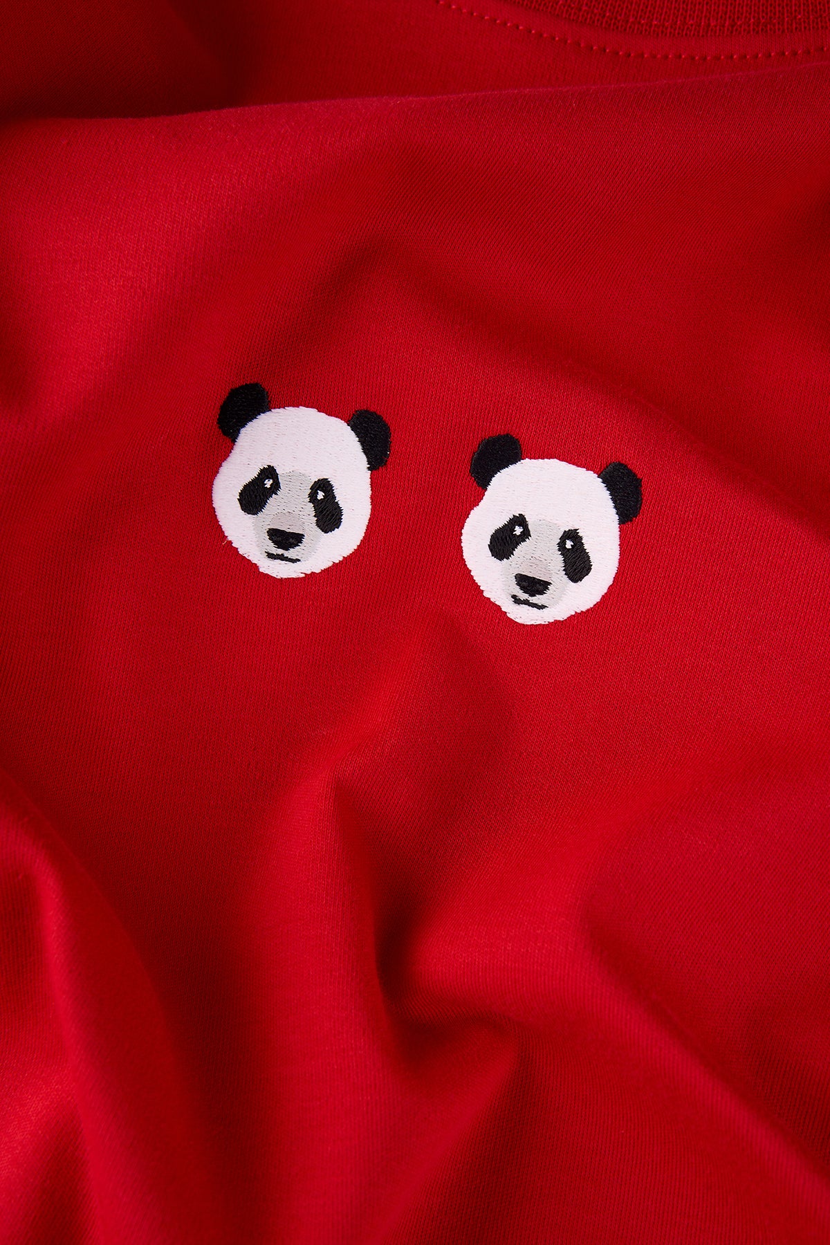 Chi & Chi Panda Premium T-shirt - Kırmızı