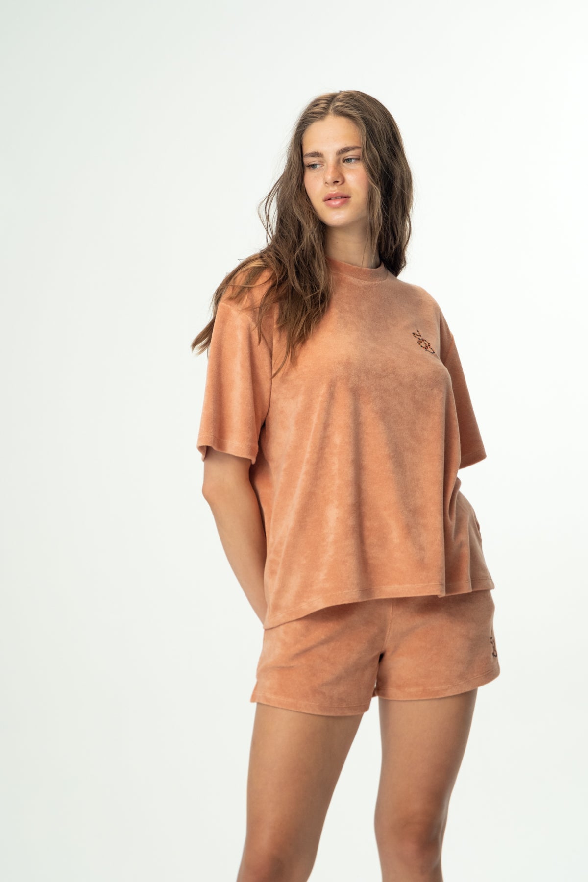 Kızıl Tilki Soft Supreme Oversize T-shirt - Toprak Rengi