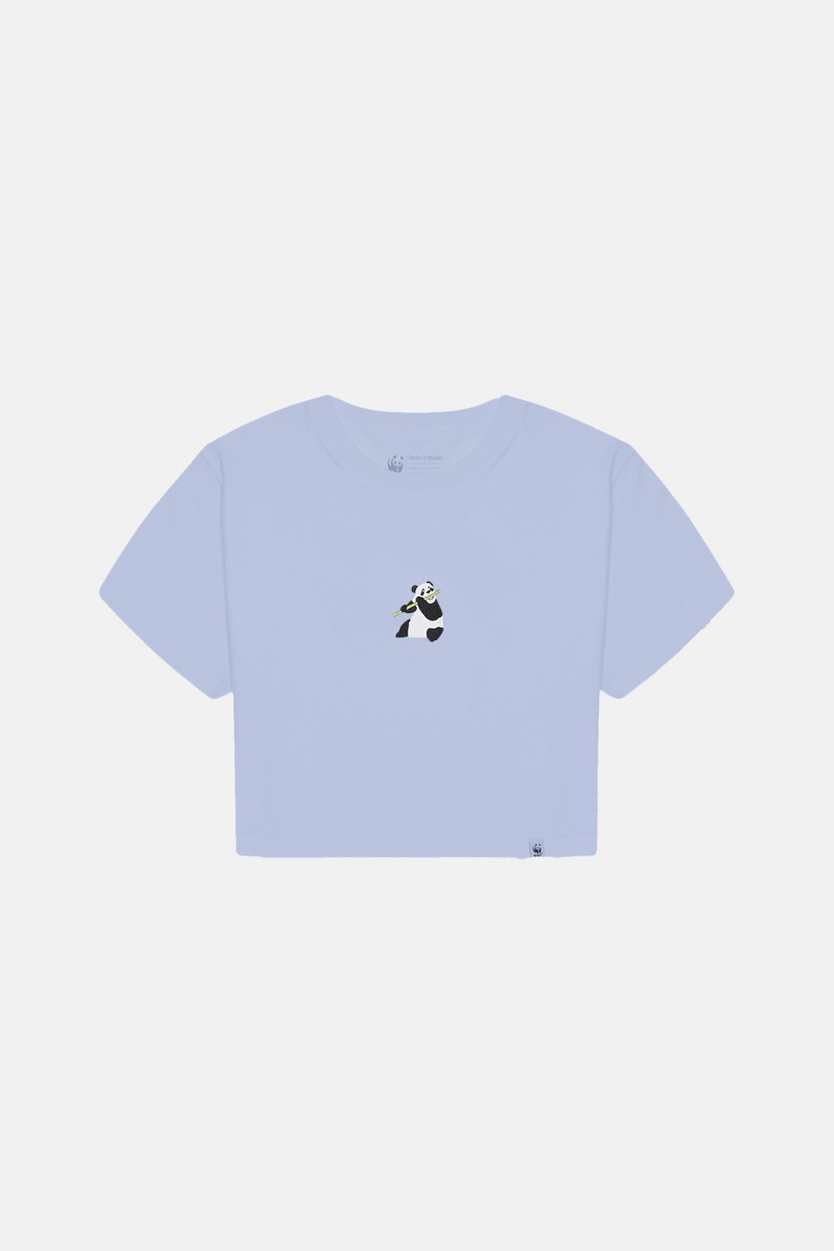 Giant Panda Crop Light-Weight T-shirt - Mavi
