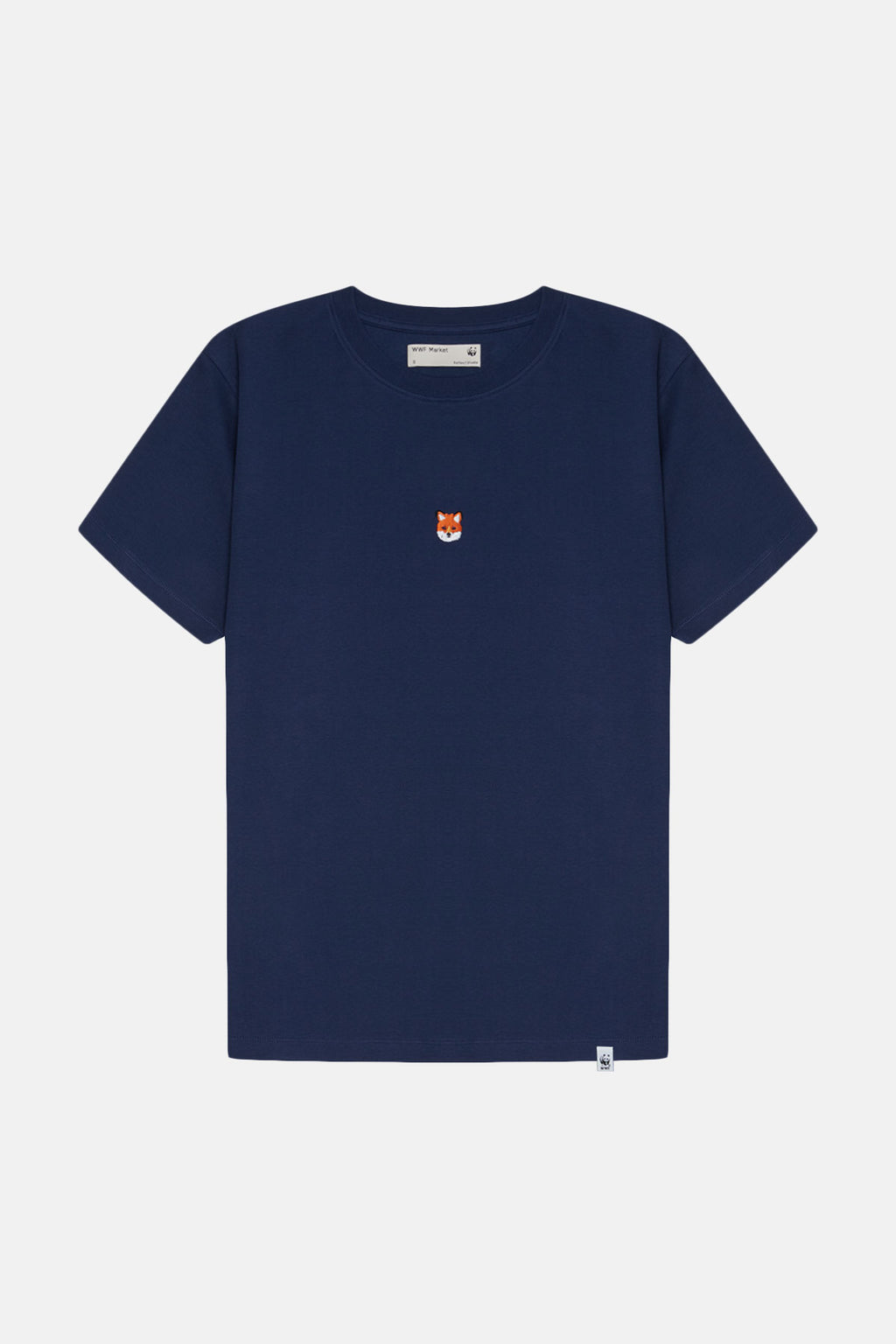 Kızıl Tilki Kafa Premium T-Shirt - Lacivert