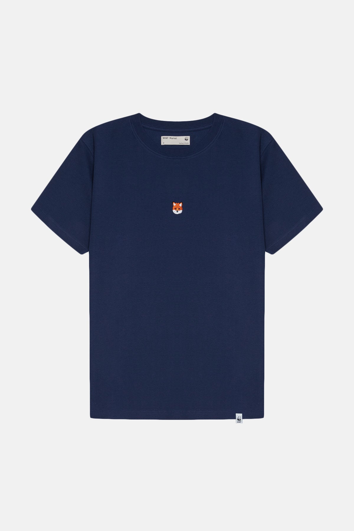 Kızıl Tilki Kafa Premium T-Shirt - Lacivert