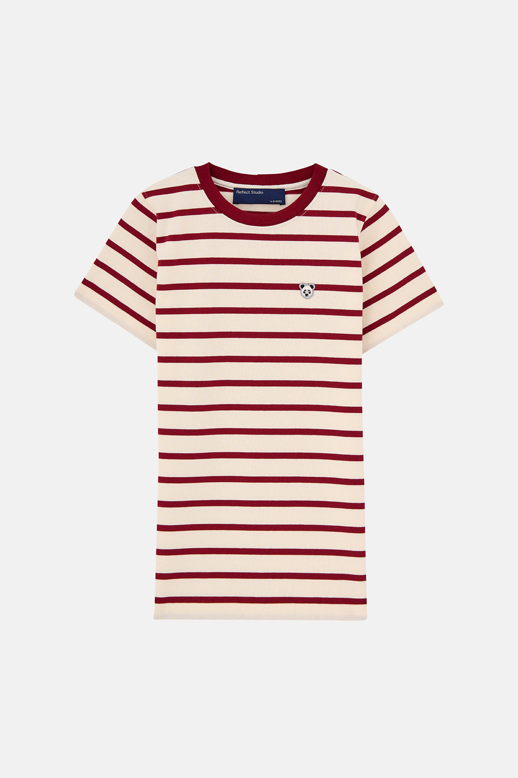 Panda Çocuk Heavyweight T-shirt - Kırmızı / Ekru