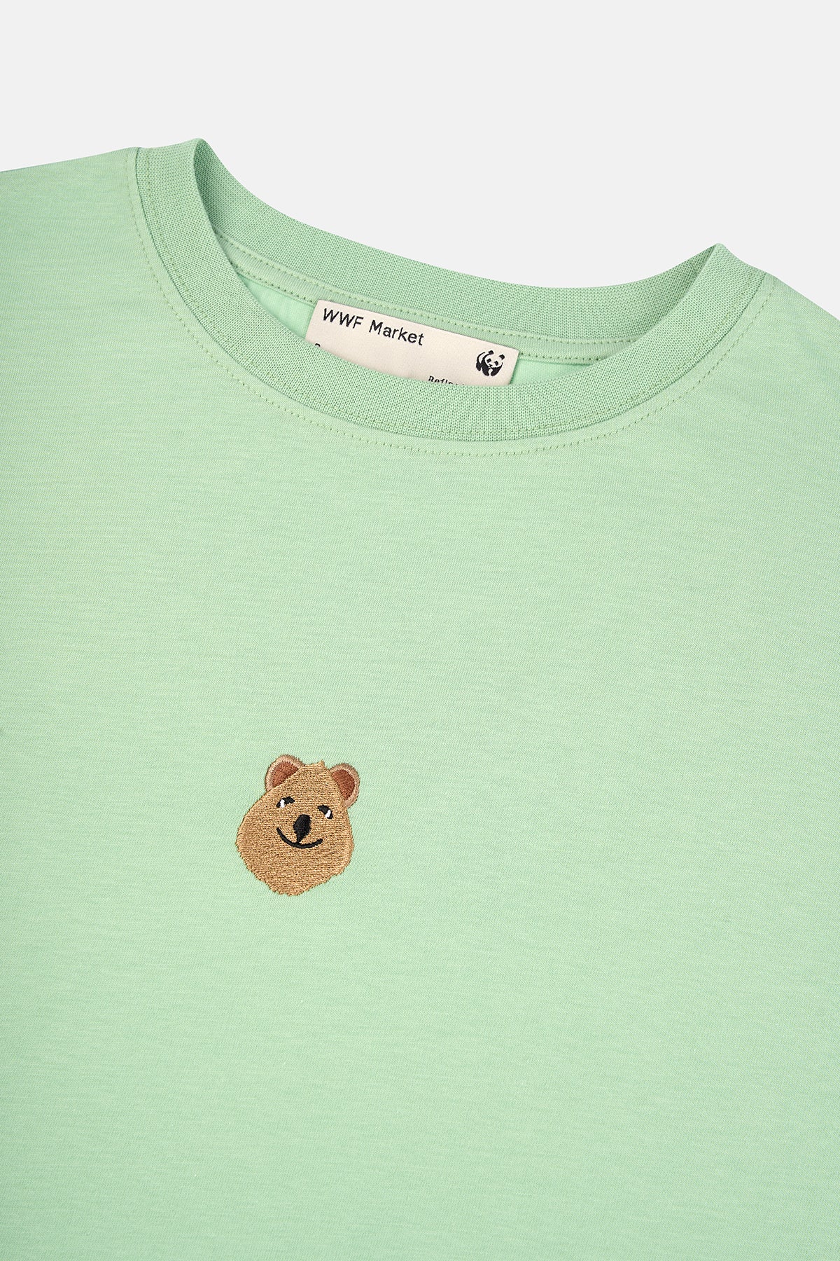 Quokka Supreme Crop T-shirt  - Su Yeşili