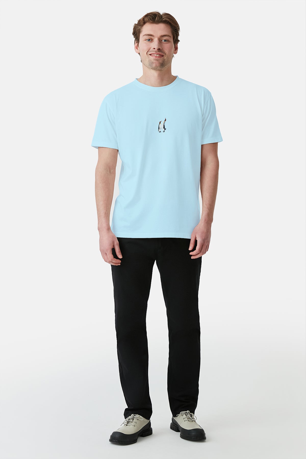 İmparator Penguen Light-Weight T-shirt - Mint Mavi