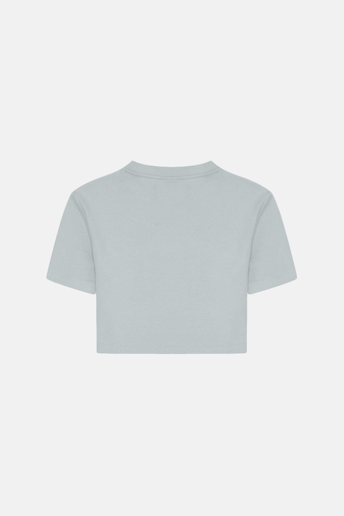 Yengeç Crop T-shirt - Gri