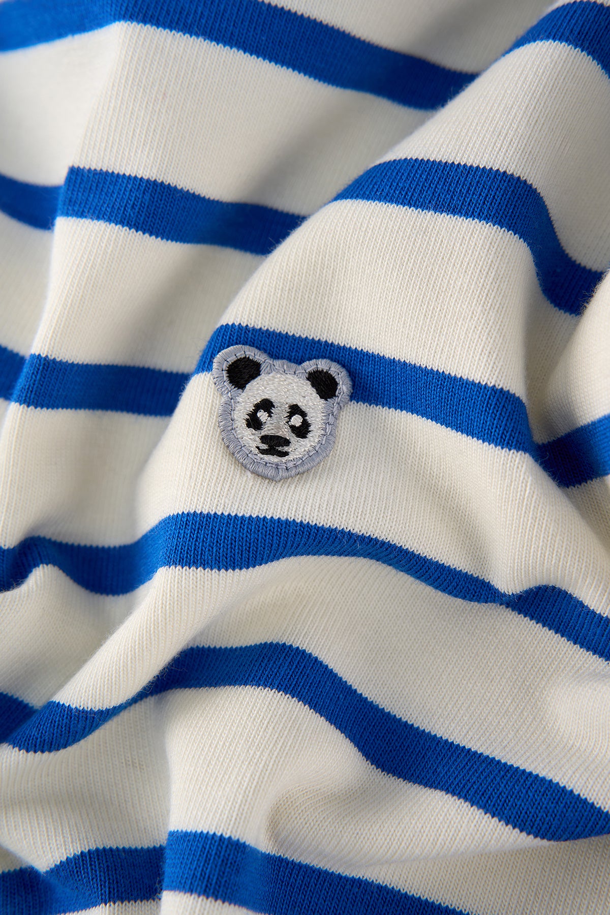 Panda Çocuk Heavyweight Uzun Kollu T-shirt - Lacivert / Ekru