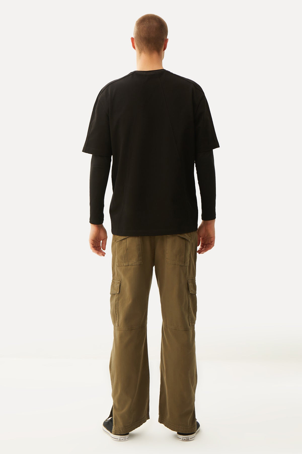 Kızıl Tilki Oversize Premium T-Shirt - Siyah