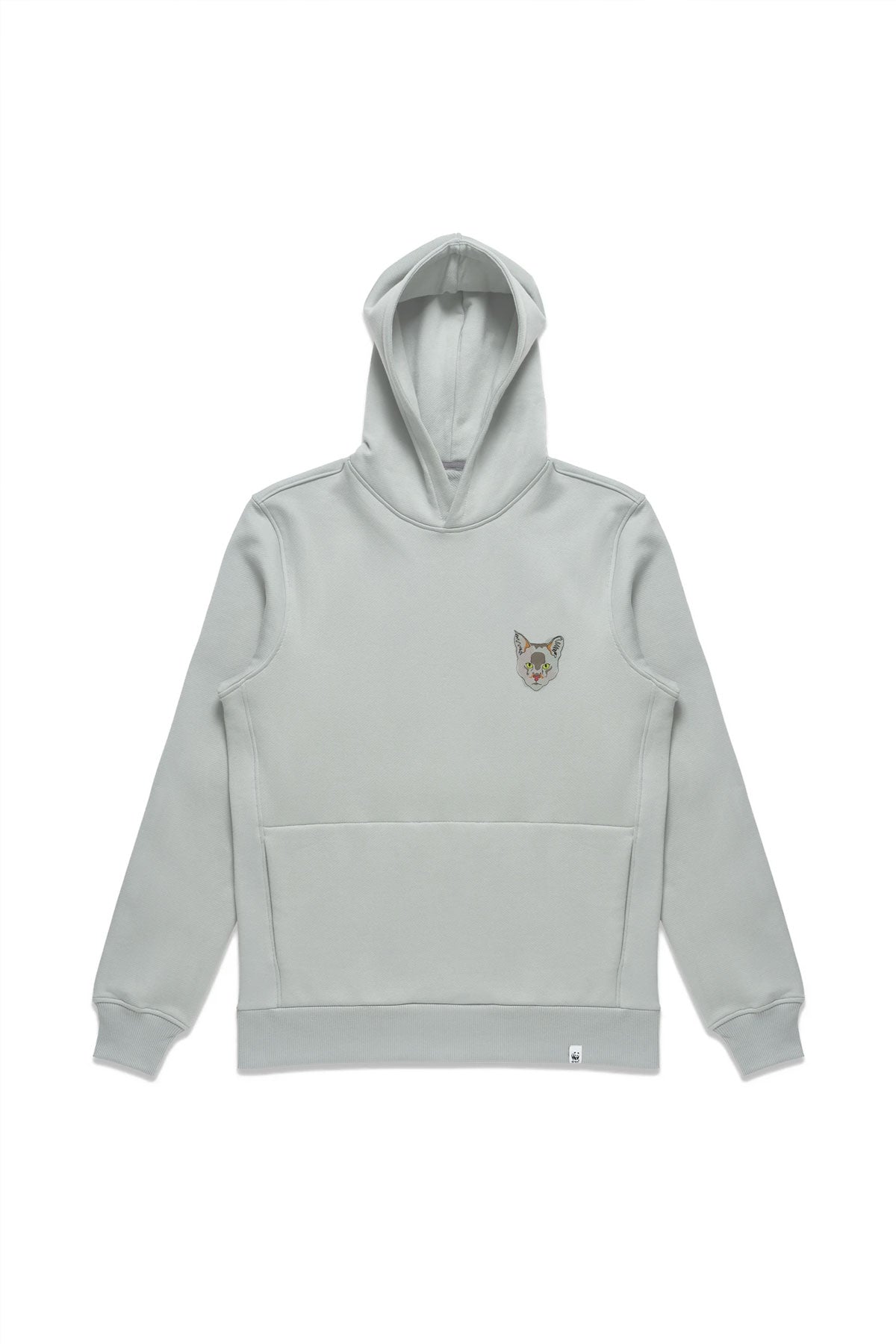 Saz Kedisi Hoodie - Pastel Gri