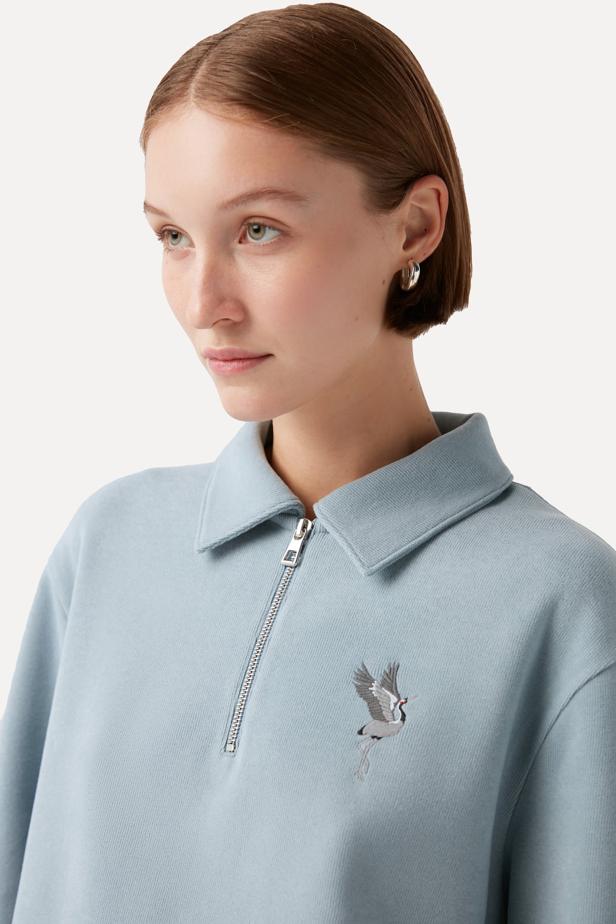 Turna Polo Yaka Sweatshirt - Mavi