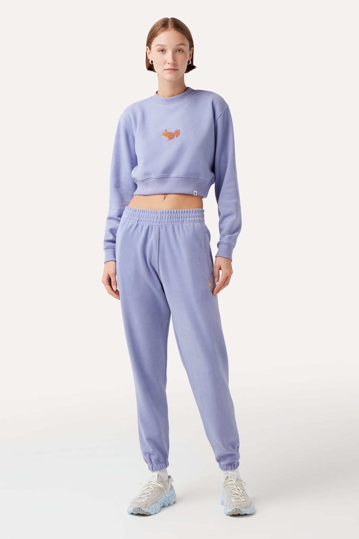 Sincap Crop Sweatshirt - Lila