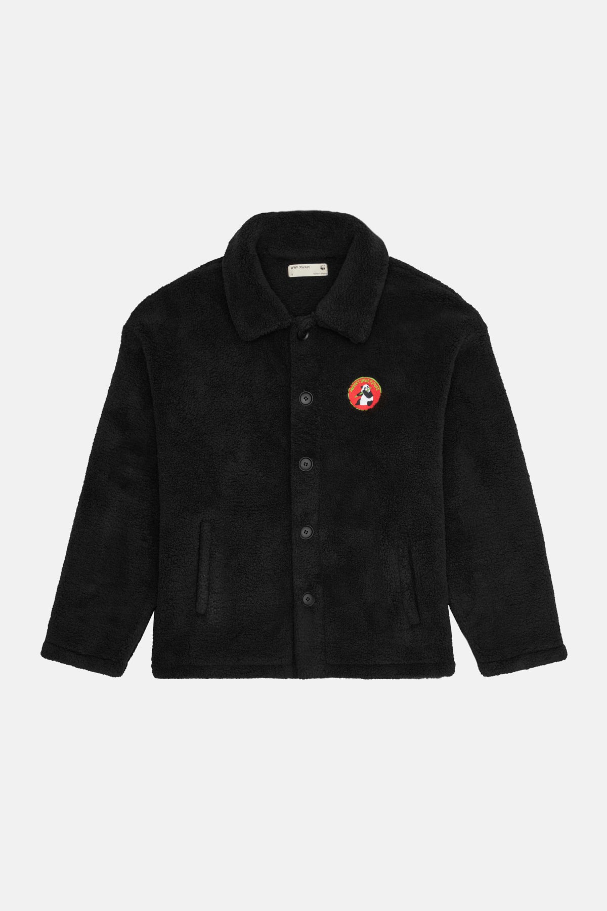 Giant Panda Sherpa Ceket - Siyah
