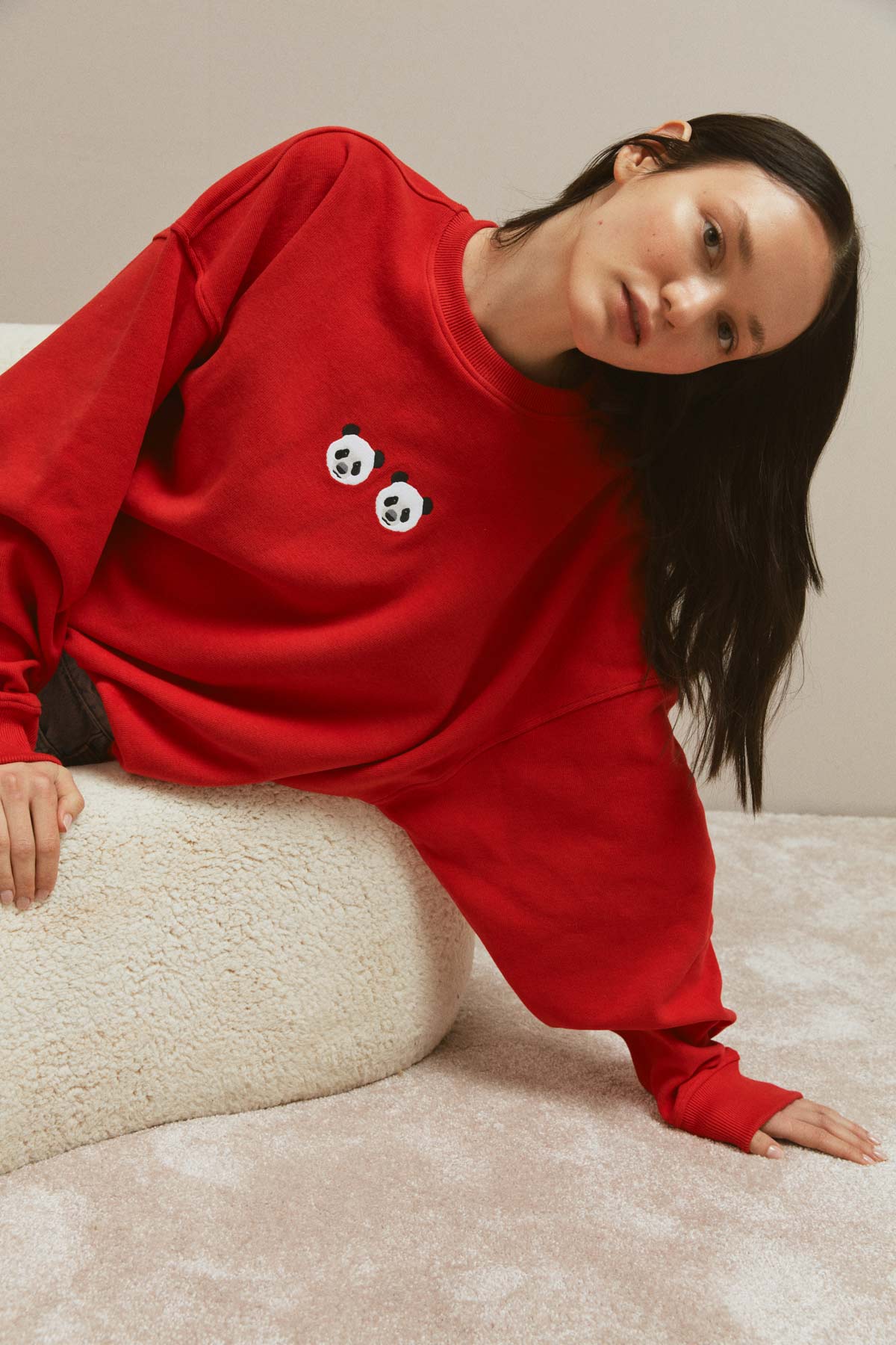 Chi & Chi Super Soft Sweatshirt - Kırmızı