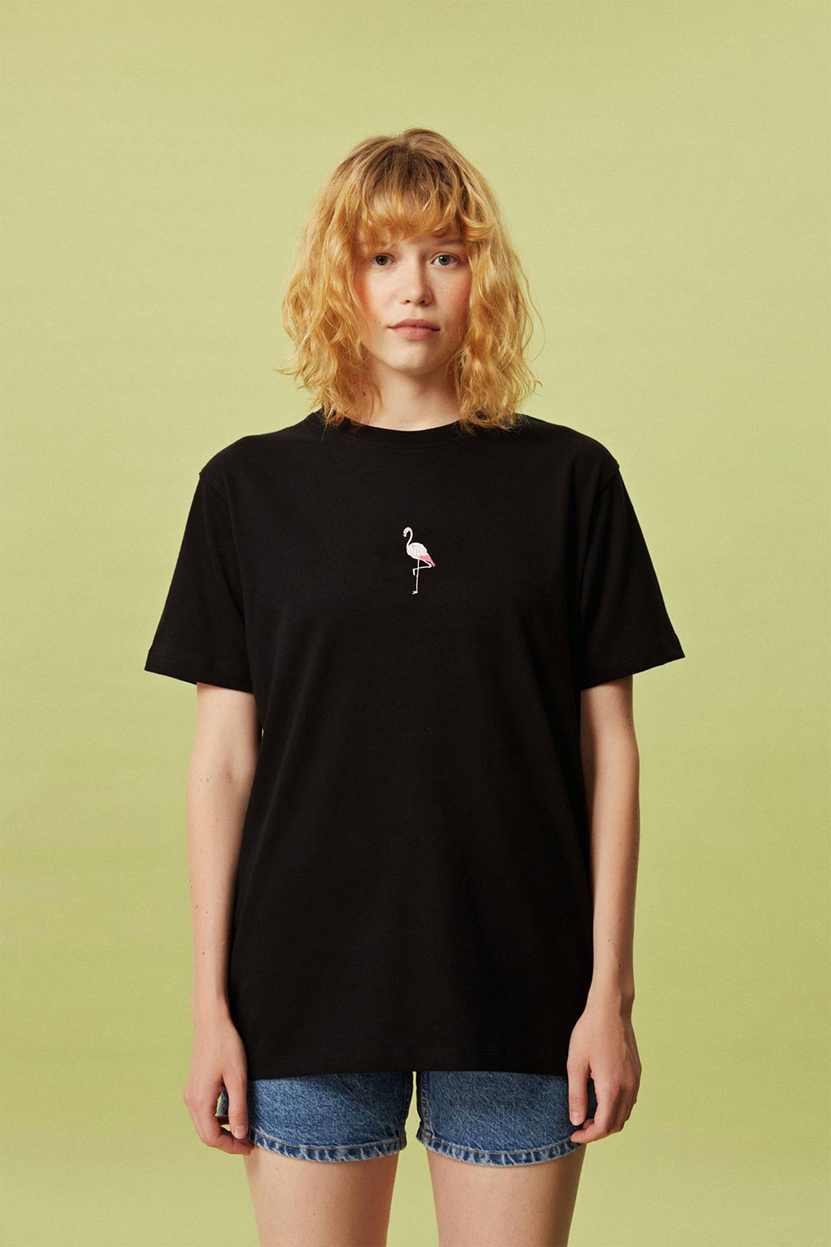 Flamingo Premium T-Shirt - Siyah