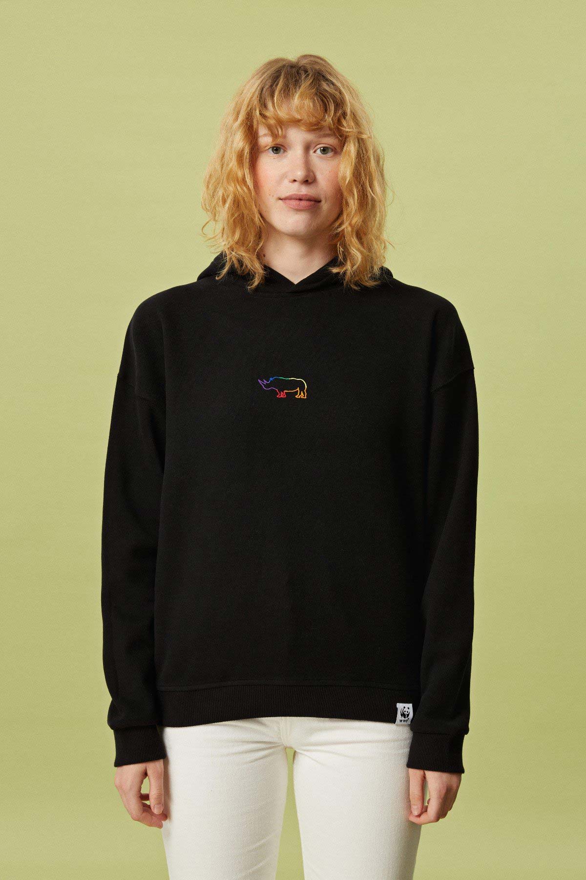 Gergedan SuperSoft Hoodie - Siyah