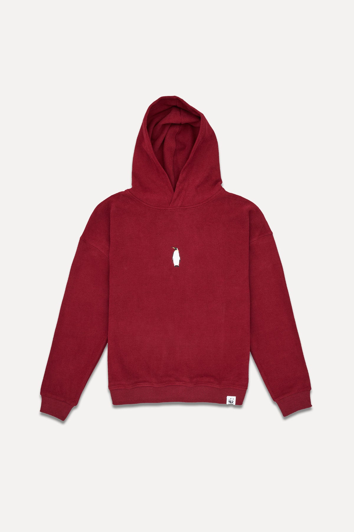 İmparator Penguen SuperSoft Hoodie - Bordo