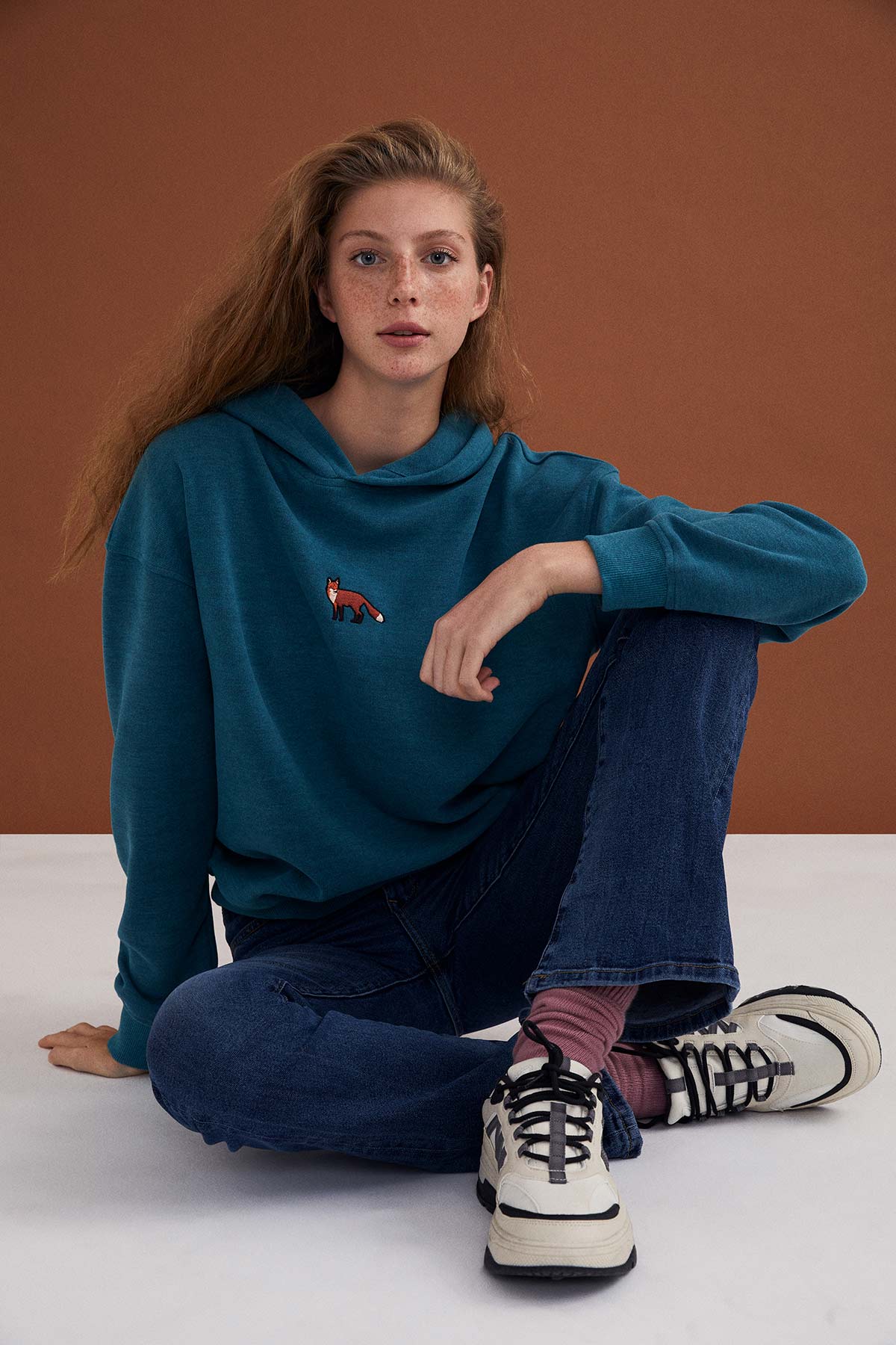 Kızıl Tilki Hoodie - Turkuaz