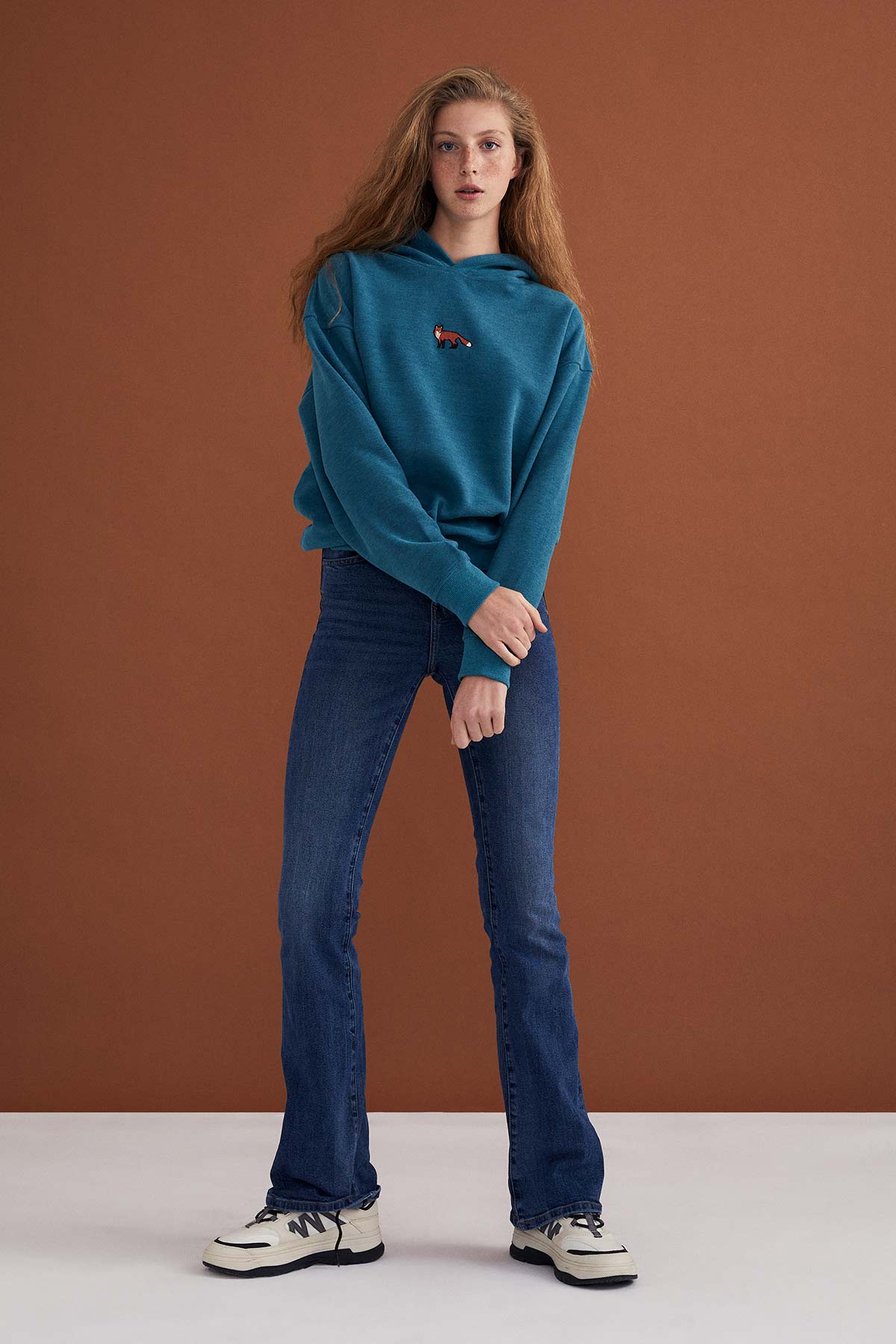 Kızıl Tilki Hoodie - Turkuaz
